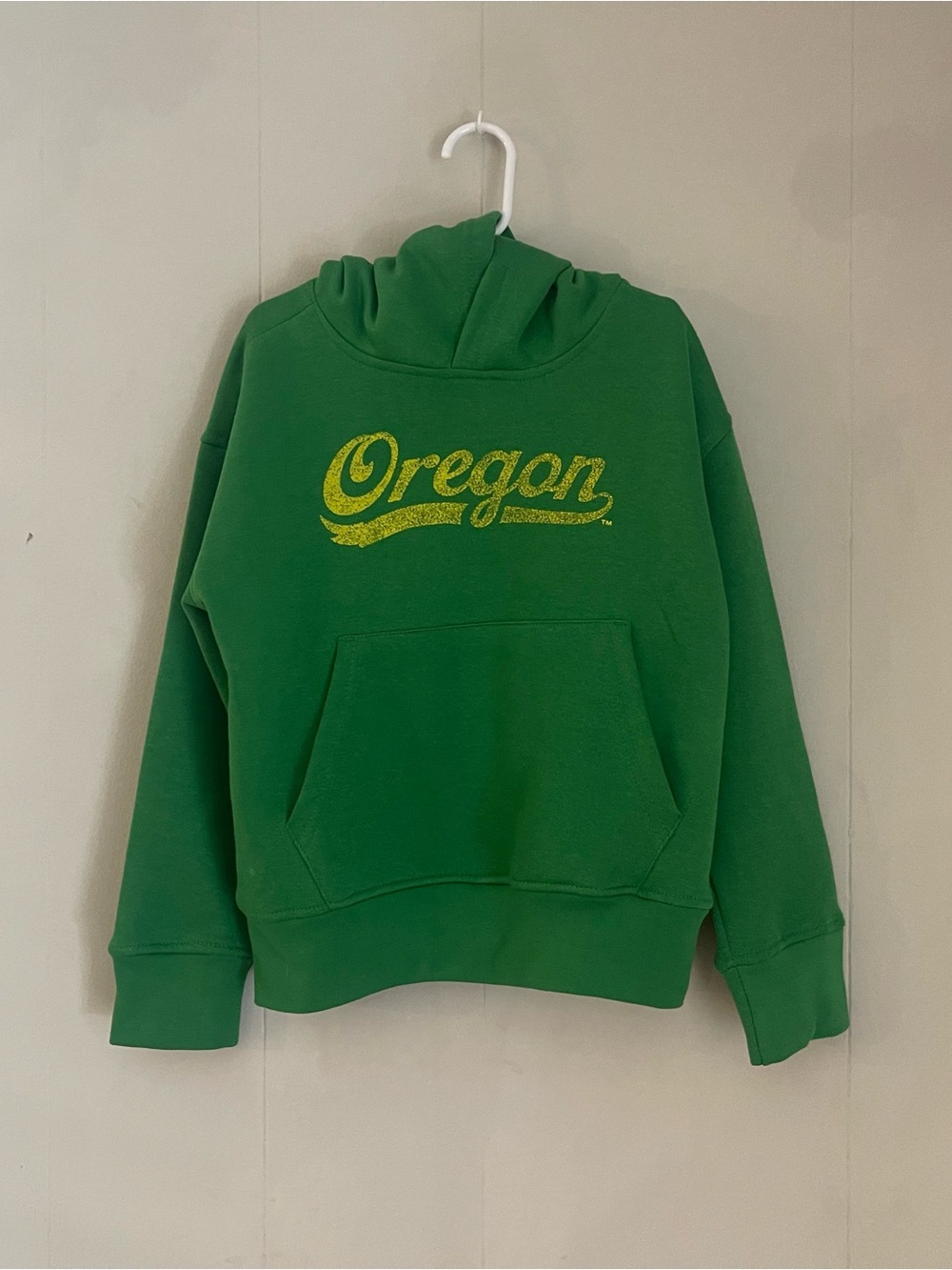 Green "Oregon" Ducks Graphic Hoodie for Kids Youth Medium